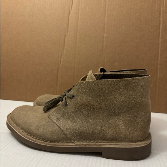Clarks Men\'s Taupe Suede Lace Up Chukka Ankle Dress Boots Size 10M main image 6
